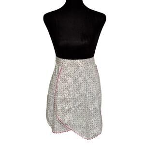 VTG Half Floral Apron Back Tie Kitchen Baking Cottagecore Cabin Granny READ